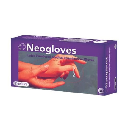 Latex examination gloves